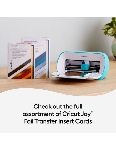 Set of 8 cards with R30 Foil Cameron Cricut Joy envelopes