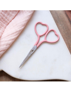 Heart Embroidery Scissors 9 cm - Lise Tailor - Blush