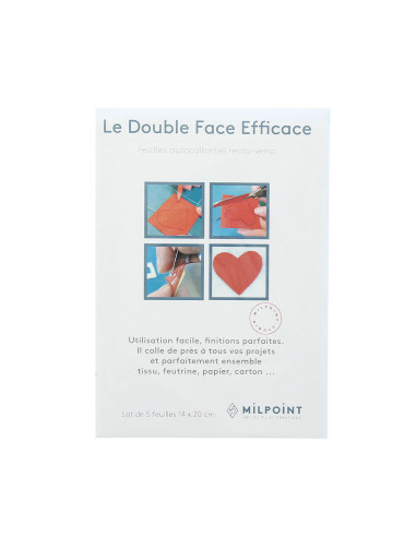 Double-sided sticky sheets - 14 x 20 cm
