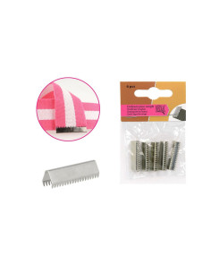 Set of 6 strap tips - Silver