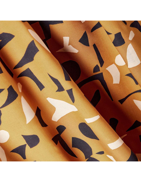 Shadow Ochre Viscose Modal Fabric - Atelier Brunette