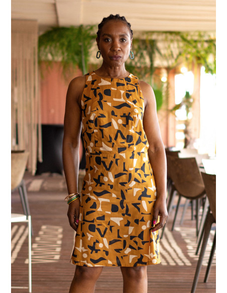 Shadow Ochre Viscose Modal Fabric - Atelier Brunette