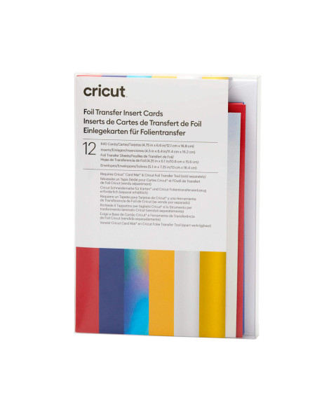 Set of 12 cards with envelopes R40 Special Foil Celebration Cricut