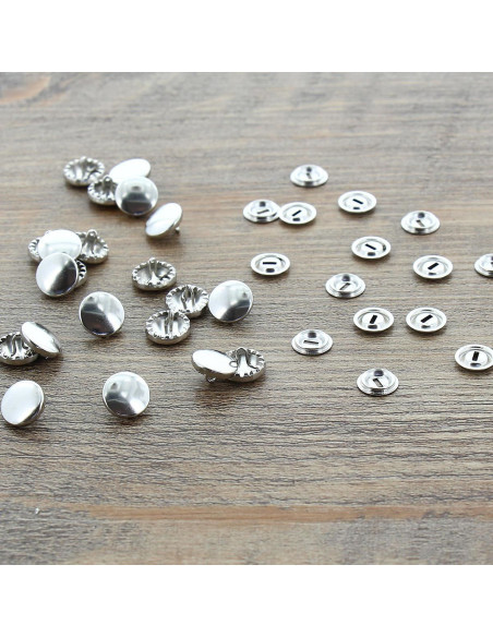 Box of 100 buttons to cover - 11 mm