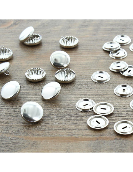 Box of 100 buttons to cover - 19 mm