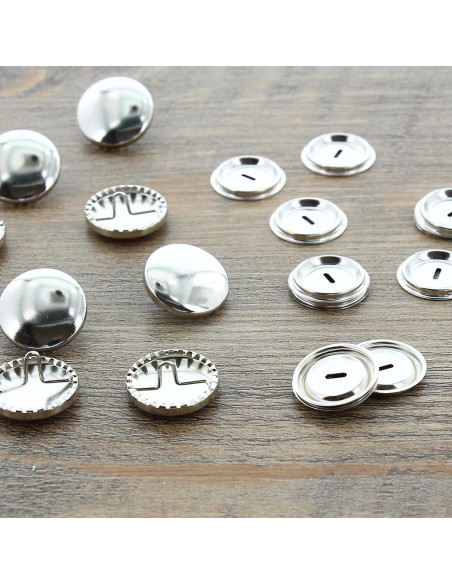 Box of 100 buttons to cover - 23 mm