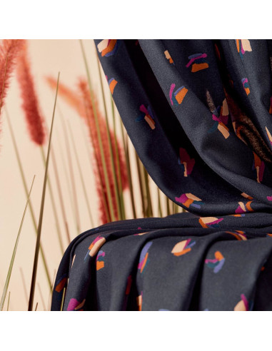 Beryl Night Viscose Fabric - Atelier Brunette