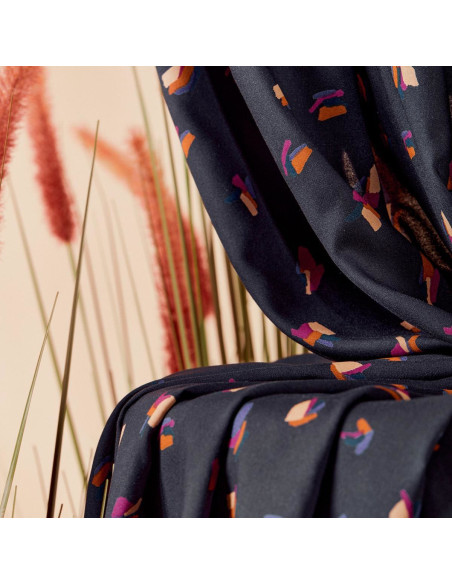Beryl Night Viscose Fabric - Atelier Brunette