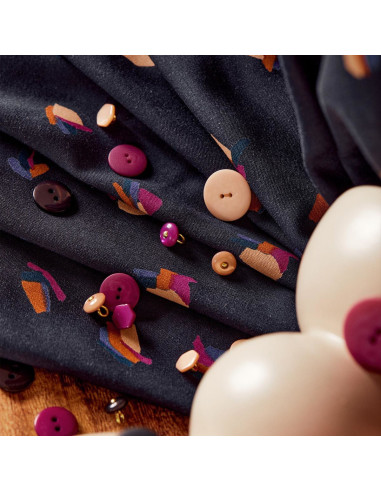 Beryl Night Viscose Fabric - Atelier Brunette