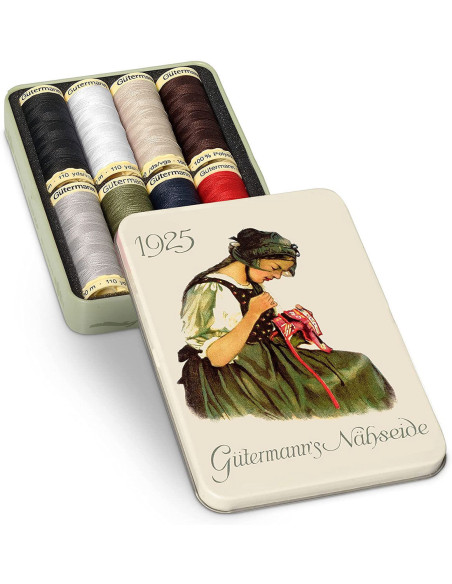 Box of 8 Nostalgie 1925 Gütermann polyester sewing threads