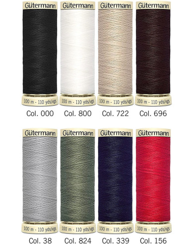 Box of 8 Nostalgie 1925 Gütermann polyester sewing threads