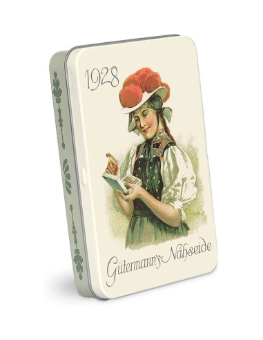 Box of 8 Nostalgie 1928 polyester sewing threads Gütermann