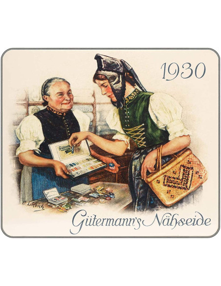 Box of 30 Nostalgie 1930 polyester sewing threads by Gütermann