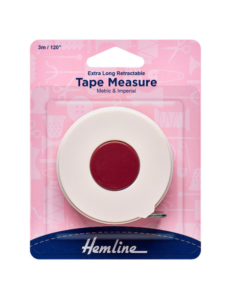Automatic retractable tape measure, maximum 300 cm