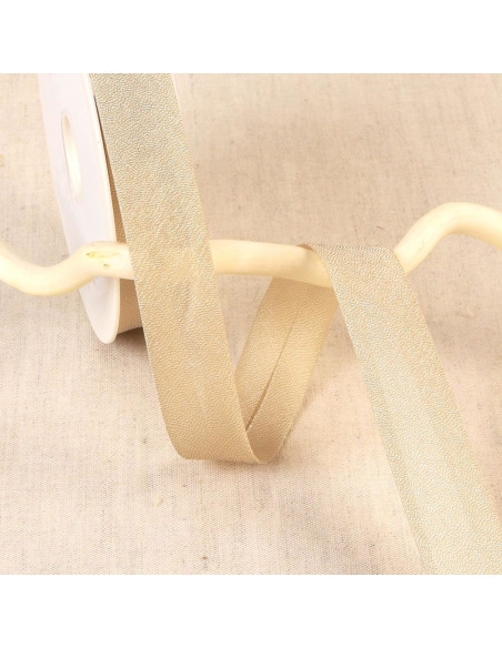 Iridescent metal bias - Beige