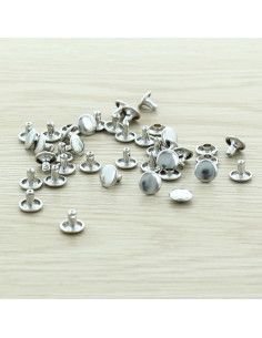 Pack of 100 economical 9 mm rivets - Silver