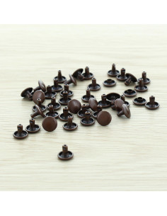 Pack of 100 economical 9 mm rivets - Copper