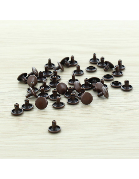 Pack of 100 economical 9 mm rivets - Copper