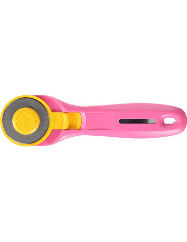 Ergonomic Pink Olfa 45mm Rotary Cutter