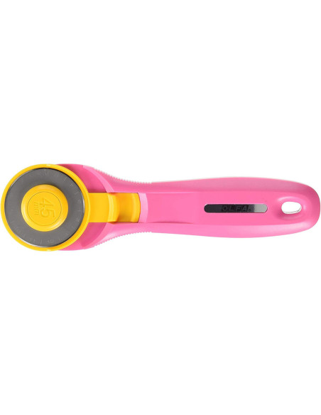Ergonomic Pink Olfa 45mm Rotary Cutter