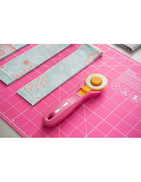 Ergonomic Pink Olfa 45mm Rotary Cutter