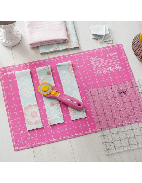 Ergonomic Pink Olfa 45mm Rotary Cutter