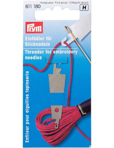 Needle threader for tapestry needles