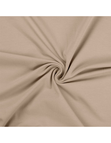Cotton jersey fabric - Sand