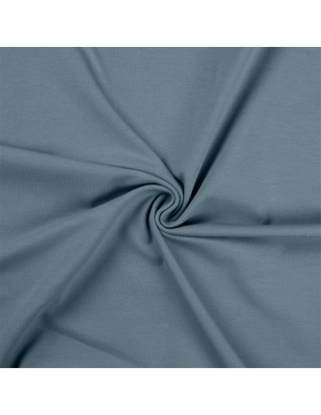 Cotton jersey fabric - Blue gray