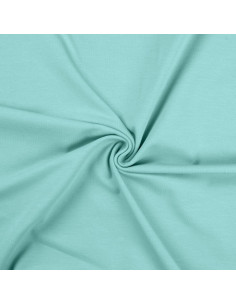 Cotton jersey fabric - Aqua green
