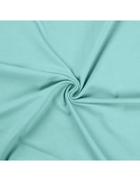 Cotton jersey fabric - Aqua green