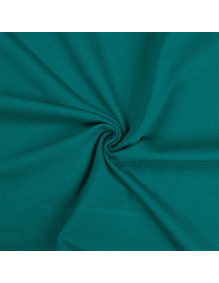 Light petrol blue cotton jersey fabric