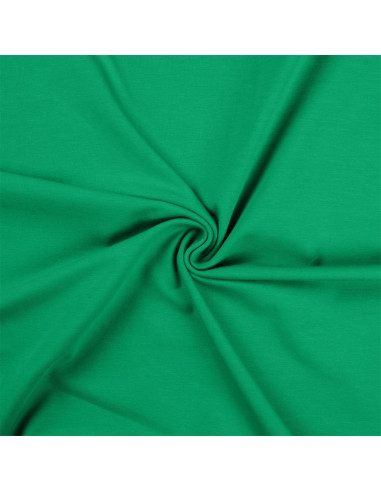 Cotton jersey fabric - Grass green