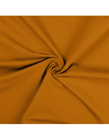 Cotton jersey fabric - Ochre