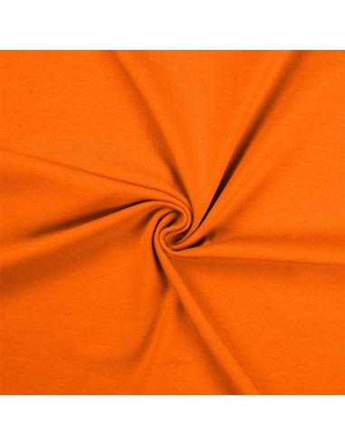 Cotton jersey fabric - Orange