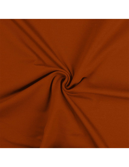 Cotton jersey fabric - Cognac