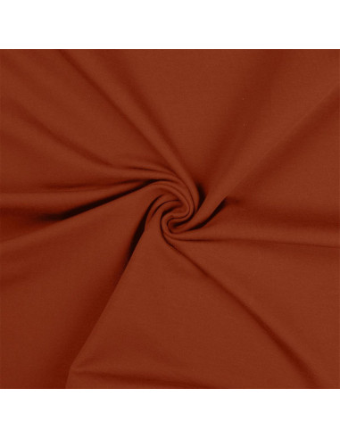 Cotton jersey fabric - Terracotta