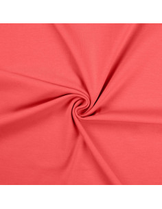 Cotton jersey fabric - Coral
