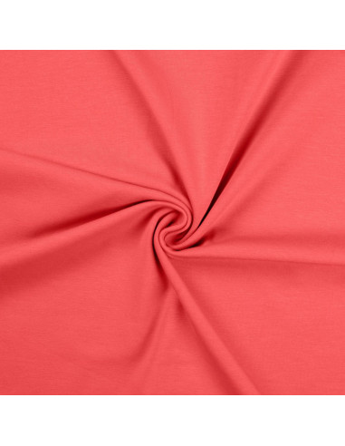 Cotton jersey fabric - Coral