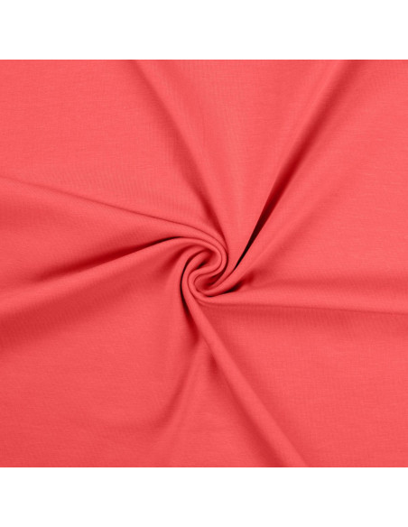 Cotton jersey fabric - Coral