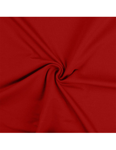 Dark red cotton jersey fabric