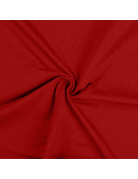 Dark red cotton jersey fabric