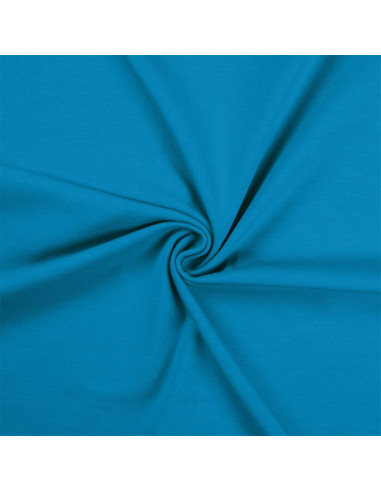 Cotton jersey fabric - Turquoise