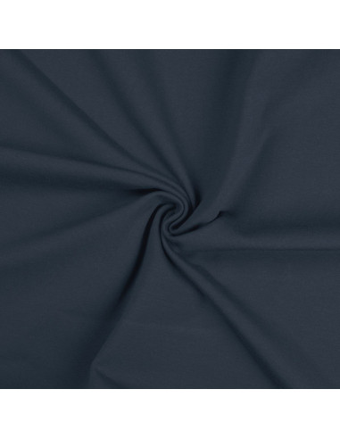 Cotton jersey fabric - Denim blue