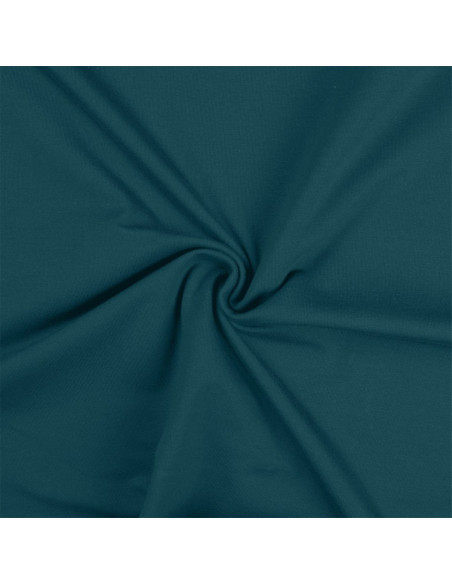 Cotton jersey fabric - Petrol blue