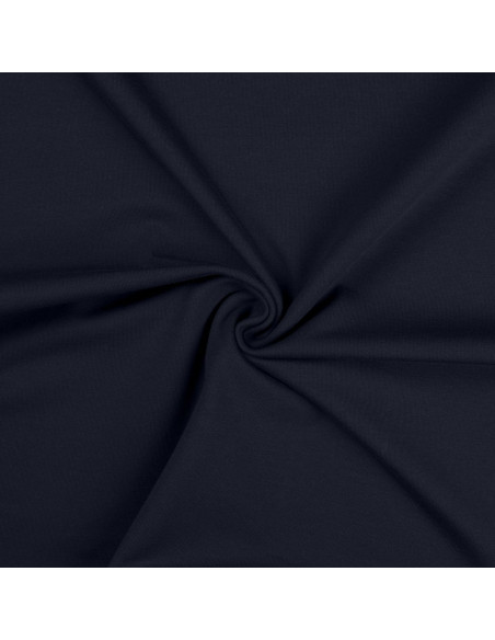 Cotton jersey fabric - Navy blue