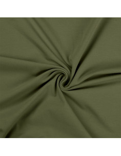 Cotton jersey fabric - Khaki