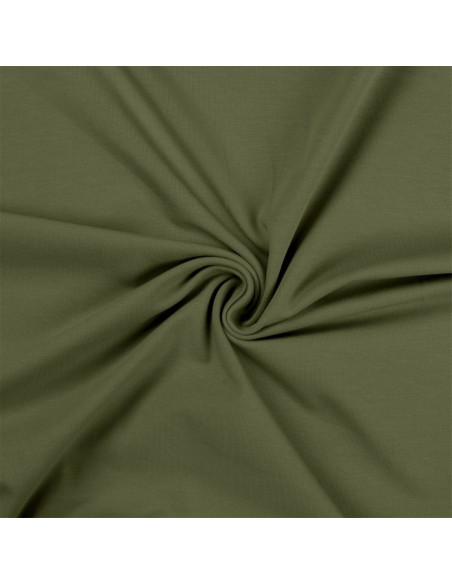 Cotton jersey fabric - Khaki