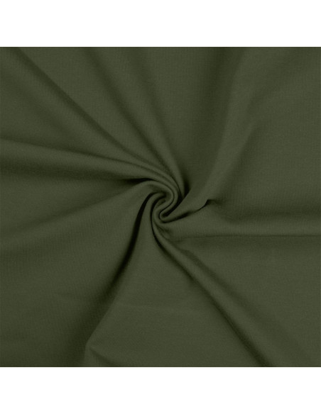 Cotton jersey fabric - Military green