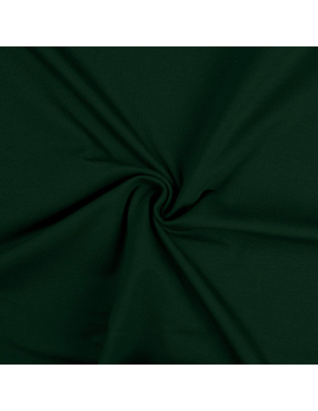 Cotton jersey fabric - Bottle green